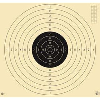 KK-Scheibe Gewehr 100m, Pistole 25/50m & Vorderlader nummeriert