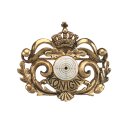 Königinnenbrosche altgoldfarbig